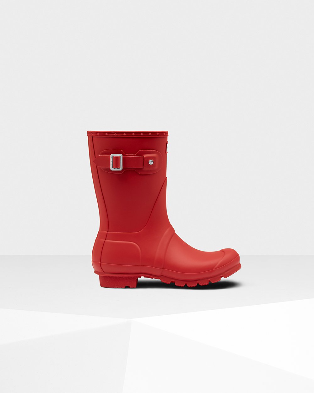 Hunter Original Short Rain Boots - Clearance Womens Red - QWVSMA167